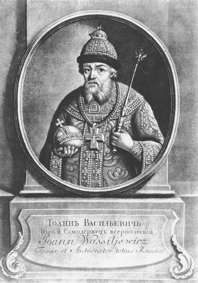 Iwan IV. der Schreckliche, Zar von Russland (Lithographie) von School Russian