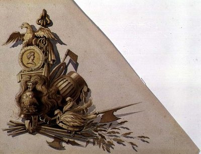 Neoklassizistische Trophäen der Waffen, Russland, ca. 1825 von School Russian