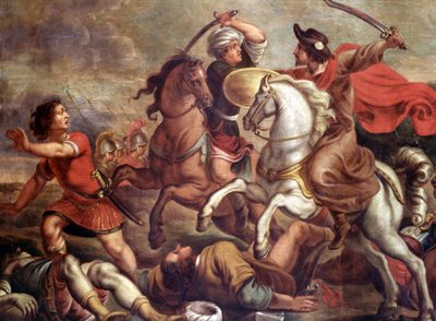 Erscheinung des heiligen Jakobus des Älteren in der Schlacht von Clavijo von School Spanish