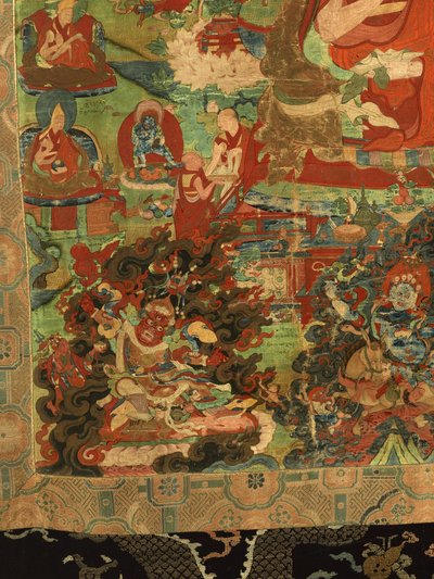 Detail des Dritten Panchen Lama Losan Penden Yeshe von School Tibetan