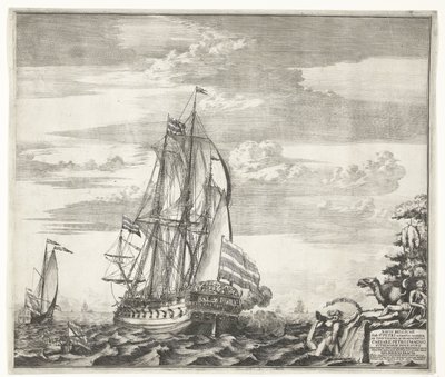 Flaggschiff Goto Predestinatsia Die Vorsehung Gottes, gebaut von Peter dem Großen in Woronesch, 1700 von Schoonebeek