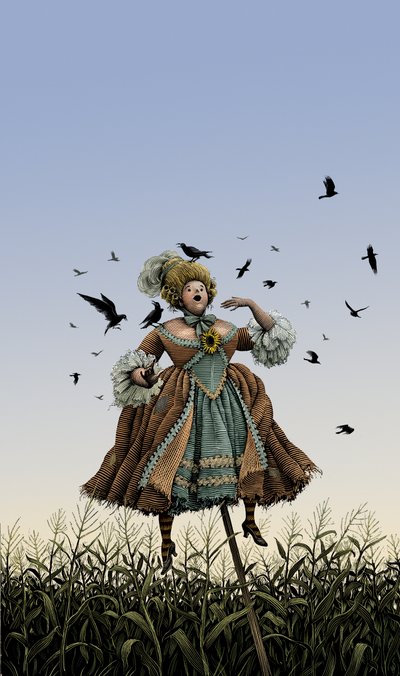 Barocke Opernsopran-Vogelscheuche, 2008 von Scott McKowen