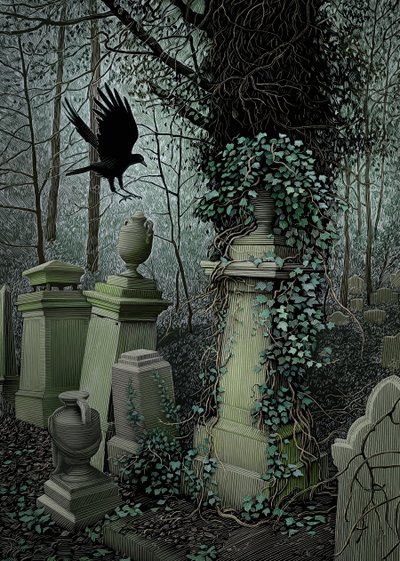 Highgate-Friedhof von Scott McKowen