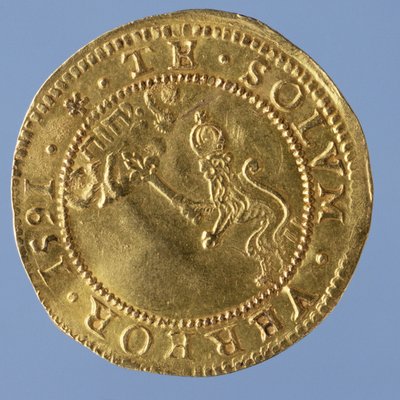 4-Pfund-Schottland (Hutstück) von James I., Münzstätte Edinburgh, 1591 (Rückseite) (Gold) von Scottish School
