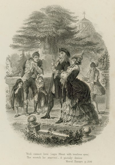 Szene aus Moral Essays, von Alexander Pope von Scottish School