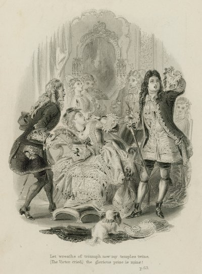 Szene aus The Rape of the Lock von Alexander Pope von Scottish School