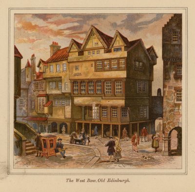 The West Bow, Altes Edinburgh von Scottish School