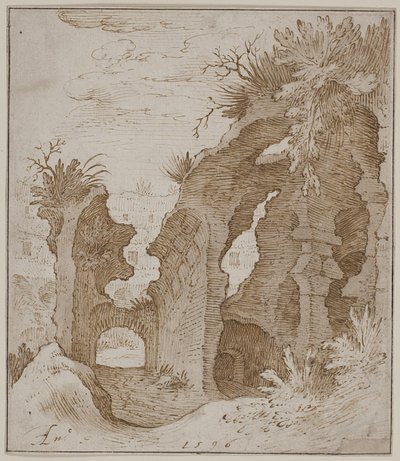 Teil des Inneren des Kolosseums in Rom von Sebastian Vrancx