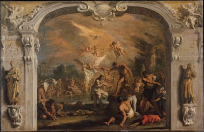 Die Taufe Christi, ca. 1713-14 von Sebastiano Ricci