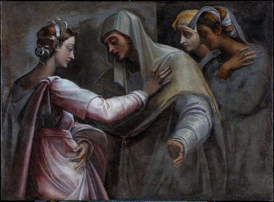 Die Heimsuchung - Maria und Elisabeth von Sebastiano del (c.1485-1547) Piombo