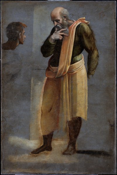 Die Heimsuchung - Heiliger Zacharias von Sebastiano del (c.1485-1547) Piombo