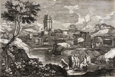 Landschaft mit Joseph in Ägypten von Sébastien Bourdon