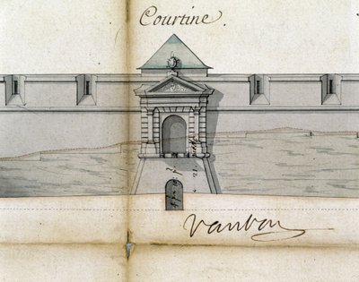 Fortifikationen Courtine von Vauban von Sebastien Le Prestre de Vauban