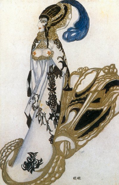 Kostümentwurf für Salome aus dem Ballett von Sergei Yurevich Sudeikin
