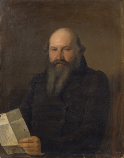 Porträt von Osip Mikhaylovich Senkov von Sergey Konstantinovich Zaryanko