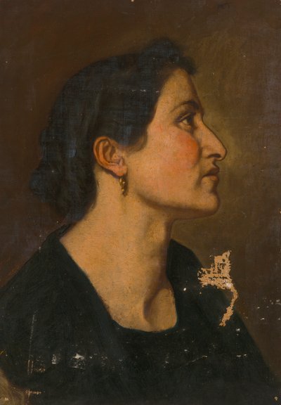 Frau im Profil von Severin Falkman