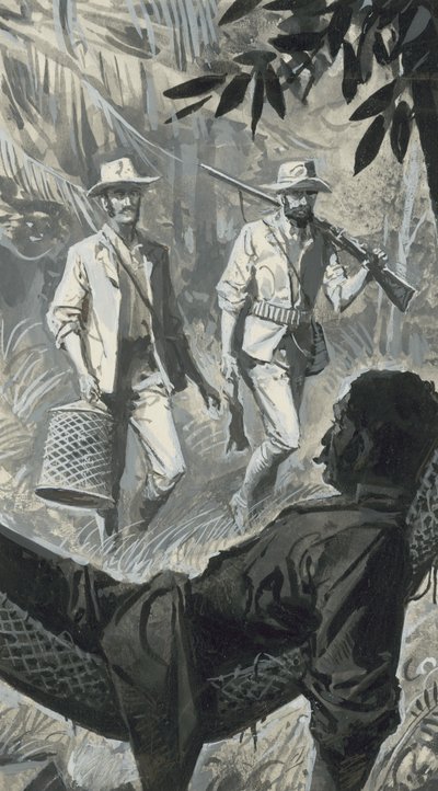Henry Walter Bates und Alfred Russel Wallace von Severino Baraldi