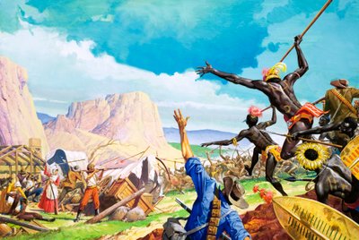 Die Buren kämpfen um das Gelobte Land von Severino Baraldi