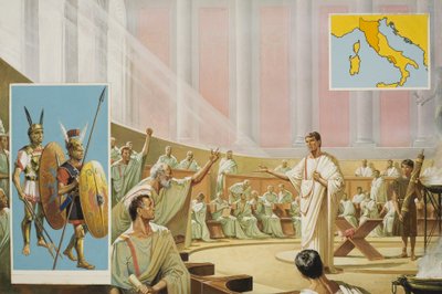 Bedrohung durch die Sabiner von Severino Baraldi