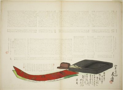 Schichten von Kikaku-Poesie von Shibata Zeshin
