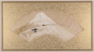 Berge mit Vögeln von Shibata Zeshin