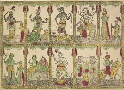 Das Avataras, zehn Inkarnationen von Vishnu von Shri Gobinda Chandra Roy