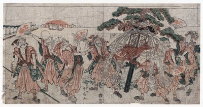 Sieben Glücksgötter von Shunsen Katsukawa