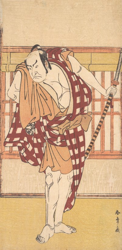 Der Schauspieler Nakamura Nakazo als Kyokaku, ca. 1777 von Shunsho
