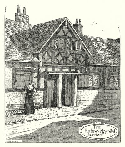 Das Aubrey-Hospital, Hereford von Sidney Heath