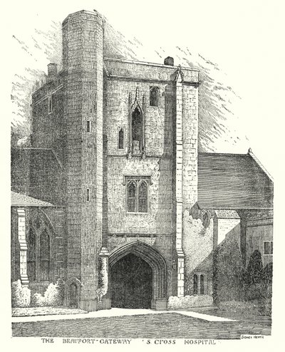 Das Beaufort-Tor, S Cross Hospital (Gravur) von Sidney Heath