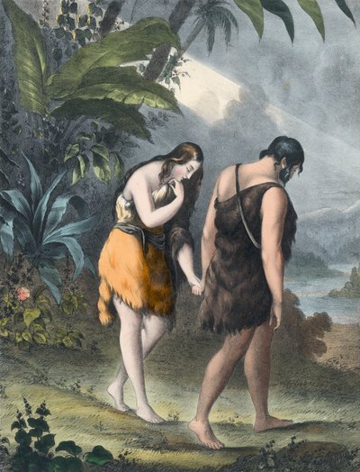 Adam und Eva aus dem Paradies vertrieben von Siegfried Detler Bendixen