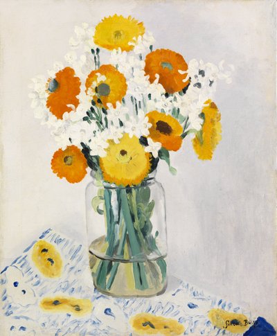 Blumen in einer Vase von Simon Albert Bussy