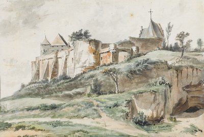 Ansicht des Schlosses Keizersberg, Löwen, 1782 von Simon Alexandre Clément Denis