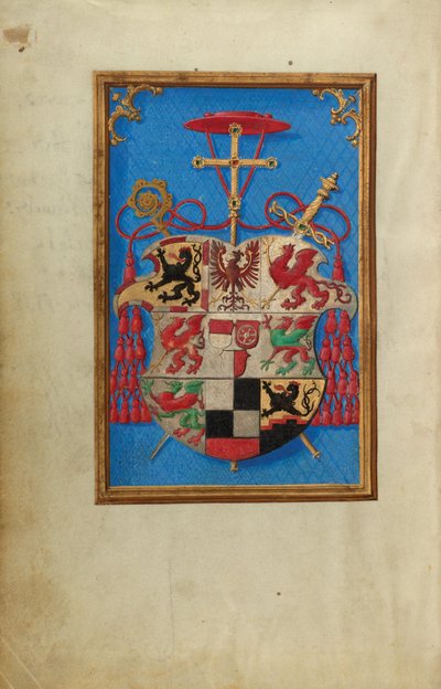 Wappen des Kardinals Albrecht von Brandenburg von Simon Bening