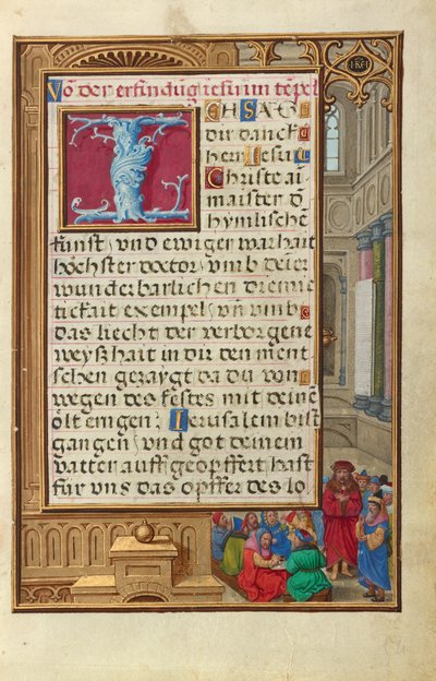 Samuel stellt Saul als König vor von Simon Bening