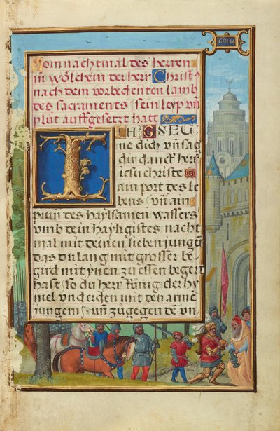 Grenze mit dem Treffen von Abraham und Melchisedek von Simon Bening