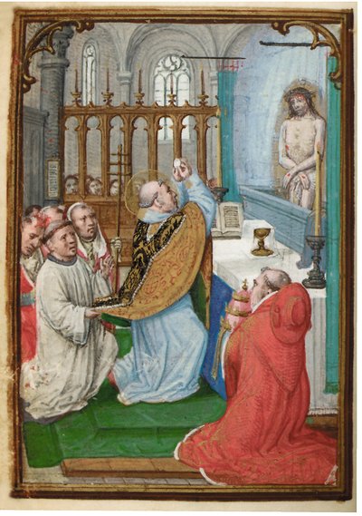Folio aus einem Miniatur-Stundenbuch, Gebrauch von Rom, Brügge, 1530-35 von Simon Bening