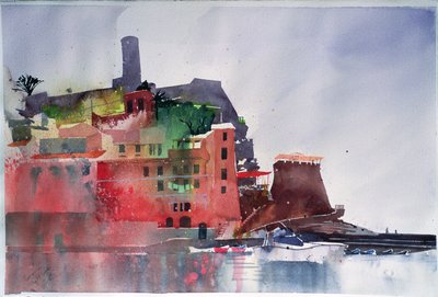 Fernazza, Acht Boote, 2002 von Simon Fletcher