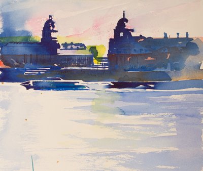 Greenwich von Isle of Dogs, 2016 von Simon Fletcher
