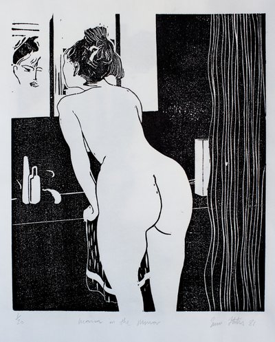 Frau im Spiegel von Simon Fletcher