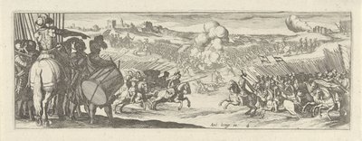 Kavallerist spricht Soldaten an von Simon Frisius