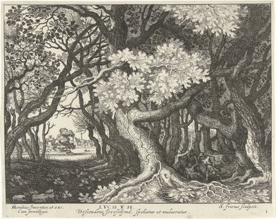 Überfall auf einen Mann im Wald von Simon Frisius