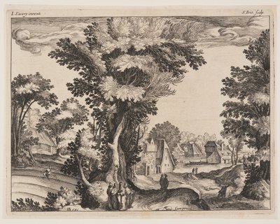 Gleichnis vom Sämann, aus Landschaften mit Szenen aus dem Leben Christi von Simon Frisius