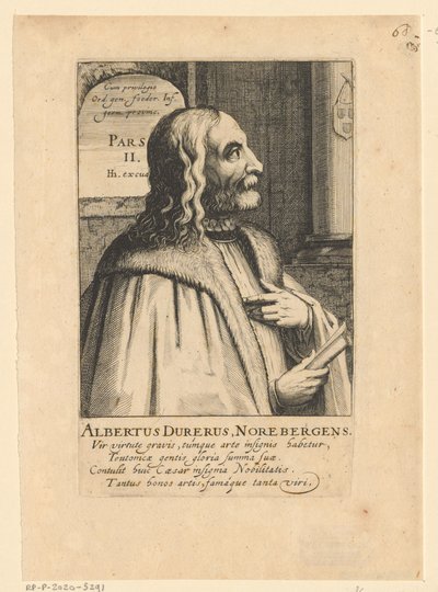 Porträt von Albrecht Dürer von Simon Frisius