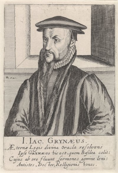 Porträt von Johann-Jacob Grynaeus von Simon Frisius