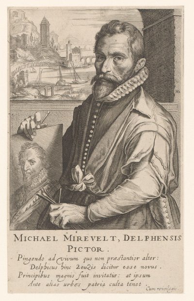 Porträt von Michiel Mierevelt von Simon Frisius