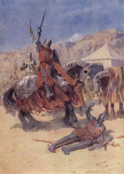 Illustration für Sir Walter Scotts Der Talisman von Simon Harmon Vedder