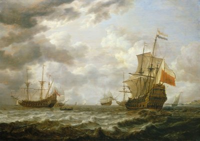 Die Brederode vor Hellevoetsluis, Mitte des 17. Jahrhunderts von Simon Jacobsz. Vlieger