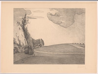 Hügelige Landschaft von Simon Moulijn (signed by artist)