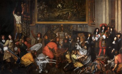 Ludwig XIV. besucht die Manufacture des Gobelins am 15. Oktober 1667 von Simon Renard de Saint Andre